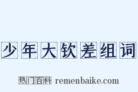 少年大钦差组词是什么意思的图片